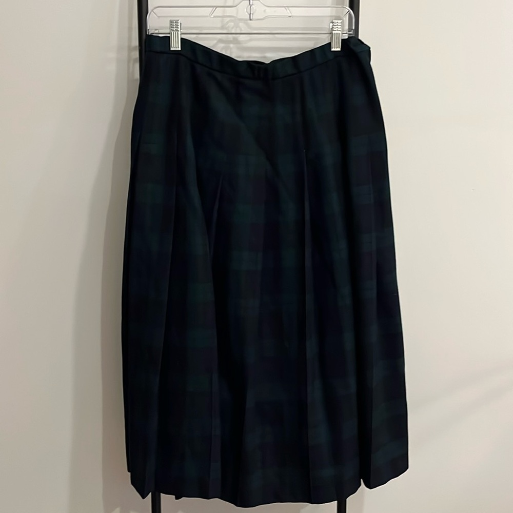 Vintage Pendleton Plated Tartan Classic Wool Academia Maxi Skirt Women Size 14